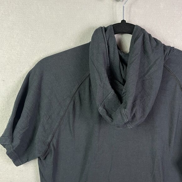 Under Armour Project Rock Hoodie T Shirt Mens Small Black Loose Pullover - Picture 8 of 12